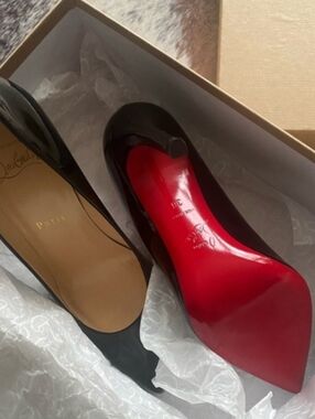 Christian Louboutin Pigalle 100mm Black Patent